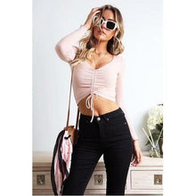 Load image into Gallery viewer, Ruched V-Neck Shirt