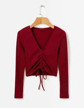 Load image into Gallery viewer, Ruched V-Neck Shirt