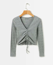 Load image into Gallery viewer, Ruched V-Neck Shirt