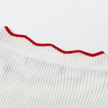 Load image into Gallery viewer, Scallop Collar &amp; Cuff Knitted Shirt