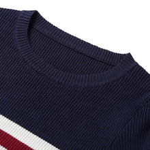 Load image into Gallery viewer, Striped Crop Knitted Sweater