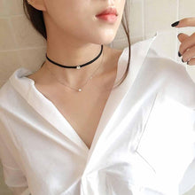 Load image into Gallery viewer, Double Layer Crystal Choker