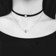 Load image into Gallery viewer, Double Layer Crystal Choker