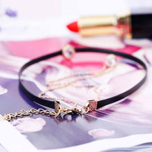 Load image into Gallery viewer, Double Layer Crystal Choker