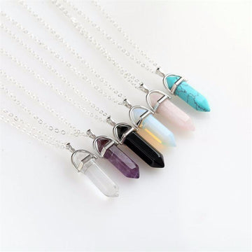 Natural Stone Pendant Necklace