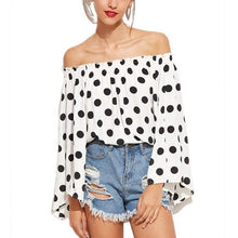 Load image into Gallery viewer, Casual Flare Sleeve Off-Shoulder