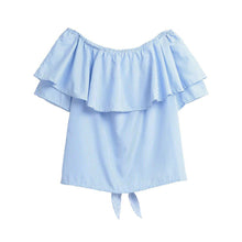 Load image into Gallery viewer, Floral Embroidery Off-Shoulder