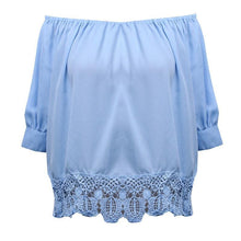 Load image into Gallery viewer, Lace Off-Shoulder