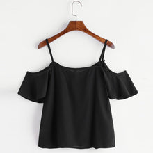 Load image into Gallery viewer, Plaid Crop Off-Shoulder