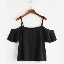 Load image into Gallery viewer, Plaid Crop Off-Shoulder
