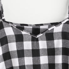 Load image into Gallery viewer, Plaid Crop Off-Shoulder