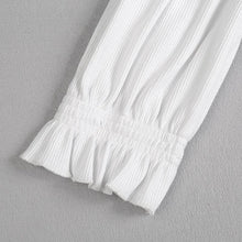 Load image into Gallery viewer, Ruffled Half Sleeve Crop Off-Shoulder