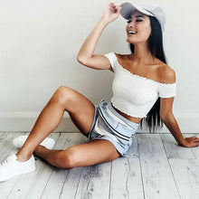 Load image into Gallery viewer, Sexy Crop Off-Shoulder
