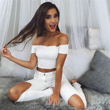 Load image into Gallery viewer, Sexy Crop Off-Shoulder