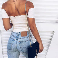 Load image into Gallery viewer, Sexy Crop Off-Shoulder