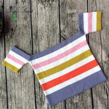 Load image into Gallery viewer, Striped Crop Off-Shoulder