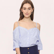 Load image into Gallery viewer, Striped Off-Shoulder