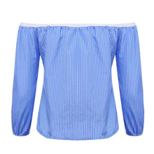 Load image into Gallery viewer, Striped Off-Shoulder