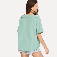 Load image into Gallery viewer, Striped &amp; Polka Dot Off-Shoulder