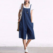 Load image into Gallery viewer, Overall Wide Leg Denim Pants