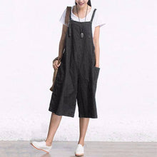 Load image into Gallery viewer, Overall Wide Leg Denim Pants