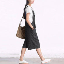 Load image into Gallery viewer, Overall Wide Leg Denim Pants