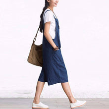 Load image into Gallery viewer, Overall Wide Leg Denim Pants