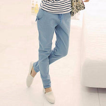 Load image into Gallery viewer, Drawstring &amp; Elastic Waist Pants