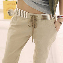 Load image into Gallery viewer, Drawstring &amp; Elastic Waist Pants