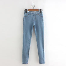 Load image into Gallery viewer, Pencil Elastic Waist Jeans