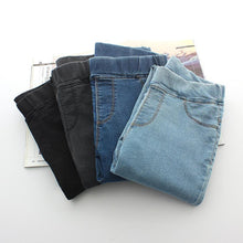 Load image into Gallery viewer, Pencil Elastic Waist Jeans