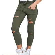 Load image into Gallery viewer, Shredded Denim Pants