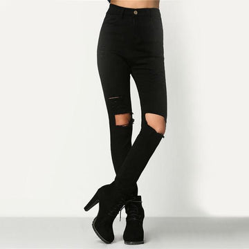 Shredded Pencil Jeans