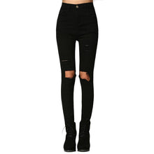 Load image into Gallery viewer, Shredded Pencil Jeans