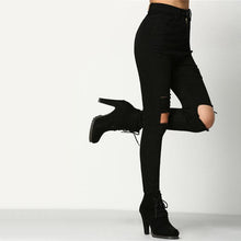 Load image into Gallery viewer, Shredded Pencil Jeans