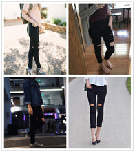 Load image into Gallery viewer, Shredded Pencil Jeans