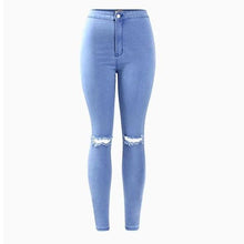 Load image into Gallery viewer, Shredded Pencil Jeans