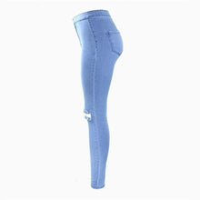 Load image into Gallery viewer, Shredded Pencil Jeans