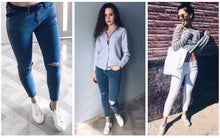Load image into Gallery viewer, Shredded Slim Jeans