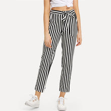 Load image into Gallery viewer, Striped Bow Tie Pants