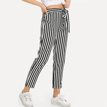 Load image into Gallery viewer, Striped Bow Tie Pants
