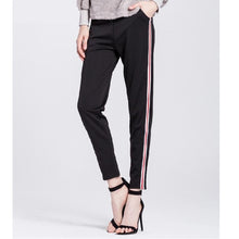 Load image into Gallery viewer, Striped Elastic Waist Pants