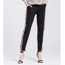 Load image into Gallery viewer, Striped Elastic Waist Pants