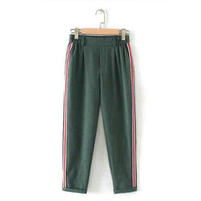 Load image into Gallery viewer, Striped Elastic Waist Pants
