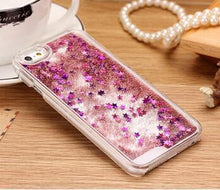 Load image into Gallery viewer, Glitter Stars Dynamic Liquid iPhone Case (8 Colors)
