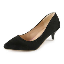 Load image into Gallery viewer, Plus Size 35-42 Spring Autumn Women Shoes Office lady Pumps Med Heels Boat Shoes Low heel Basic Pump Shallow dress Shoes CY2063