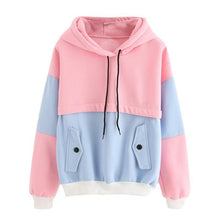 Load image into Gallery viewer, Two Tone Patchwork Hoodie