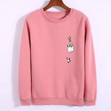 Load image into Gallery viewer, Pocket Panda Fleeced Sweatshirt