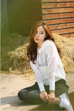 Load image into Gallery viewer, Mesh Patchwork Hooded Shirt