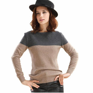 Two Tone Cashmere Sweater